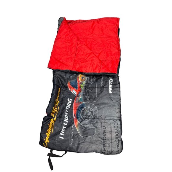 Disney Pixar Kids Boy Sleeping Bag Cars Characters black / Multicolor with bag - Picture 4 of 5